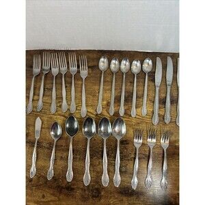 Hampton Hall Carolyn Stainless Flatware Mixed Lot 23 Pc Replacement Set Vintage
